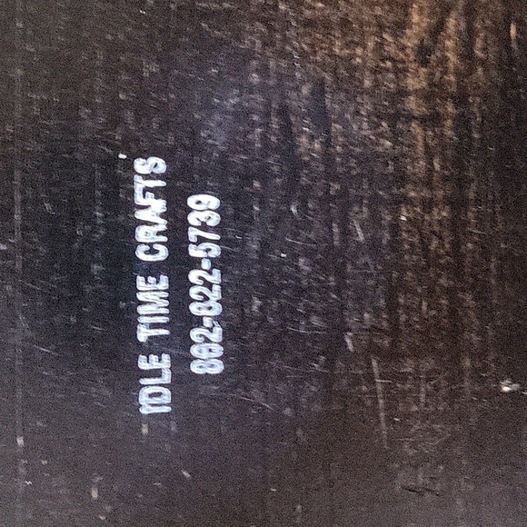 LISA HILLIKER/IDLE TIME CRAFTS HAND CRAFTED/PAINTED WOOD TOOL BOX - Picture 5 of 5